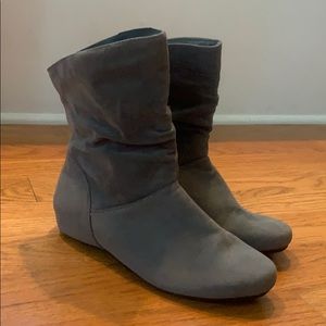 Gray Ankle Boots
